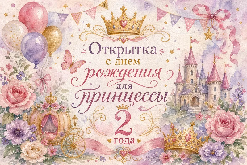 Готовые открытки девочке — открытка 8