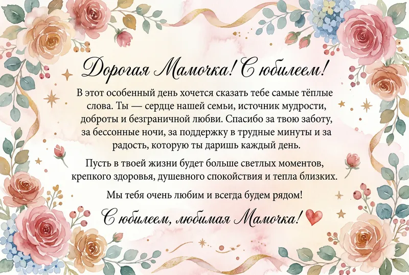 Готовые открытки маме — открытка 19