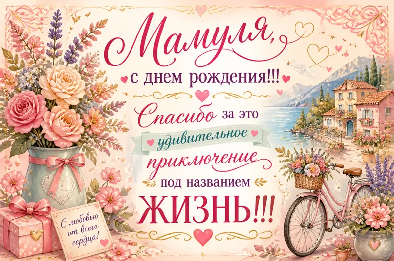 Готовые открытки маме — открытка 38