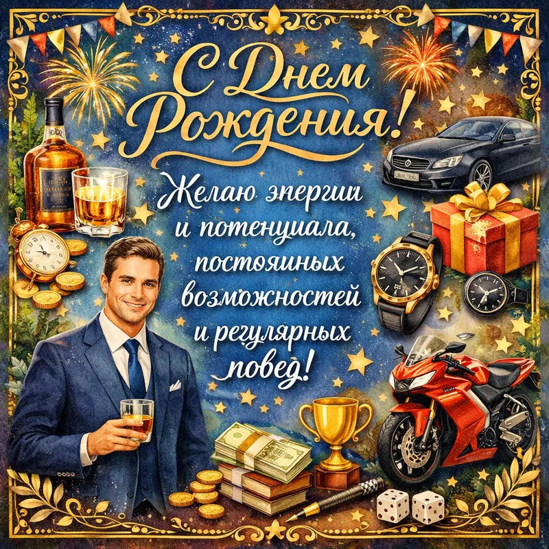 Готовые открытки мужчине — открытка 11