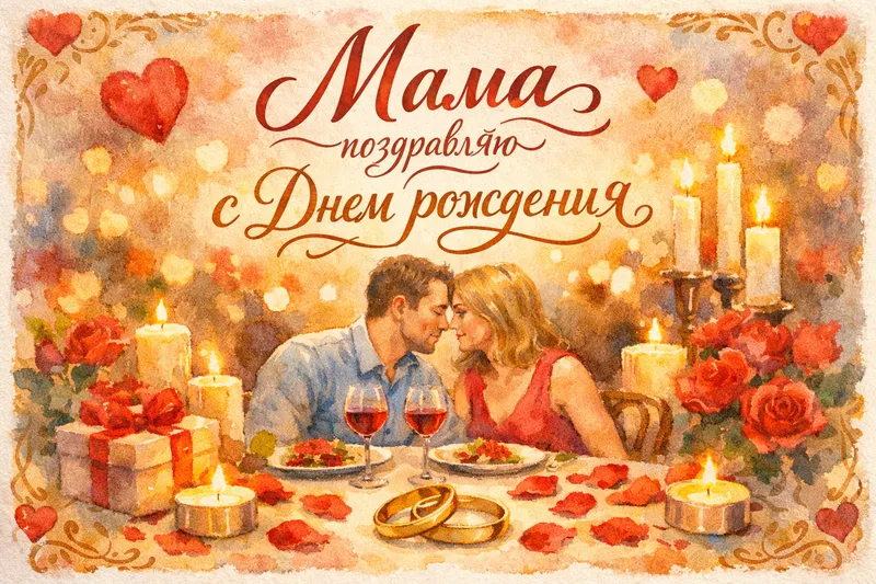 Готовые открытки маме — открытка 32