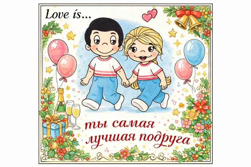 Готовые открытки другу — открытка 1
