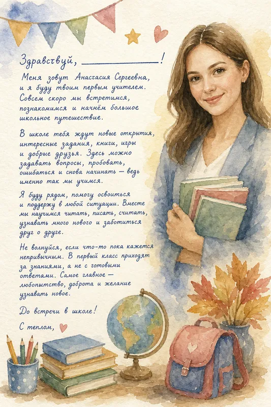 Готовые открытки и поздравления с Днём знаний — открытка 3
