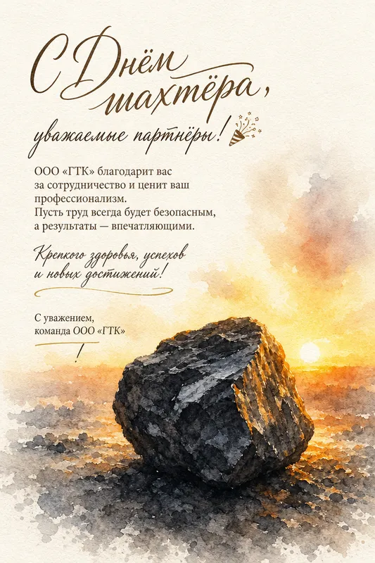 Готовые открытки с Днём шахтёра — открытка 2