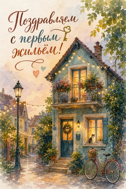 Готовые открытки с новосельем — открытка 11