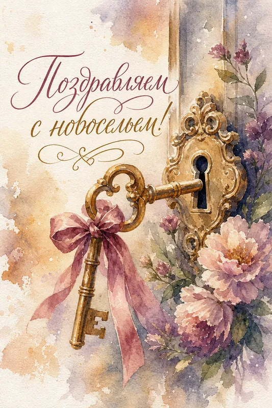 Готовые открытки с новосельем — открытка 3