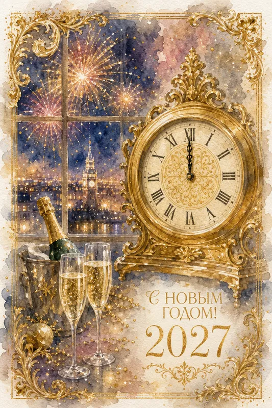 Готовые открытки — Новогодние открытки 2027 — открытка 5
