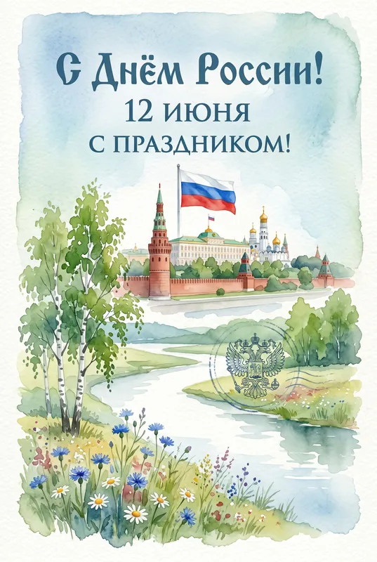 Готовые открытки ко Дню России