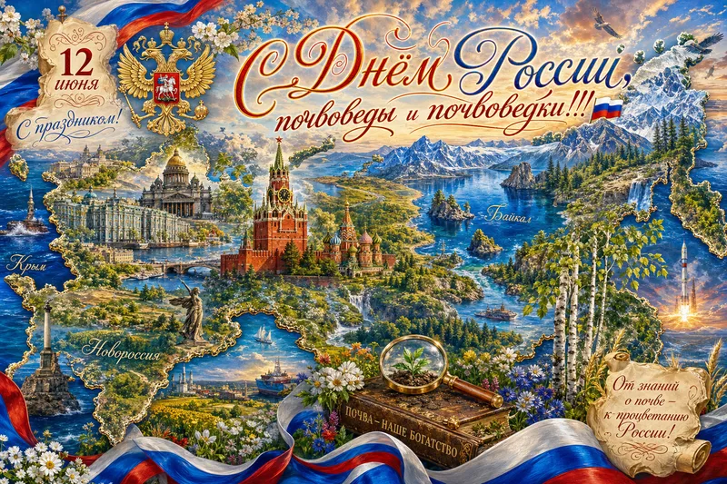 Готовые открытки ко Дню России — открытка 16