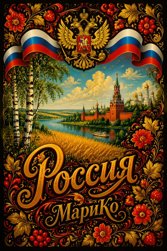 Готовые открытки ко Дню России — открытка 25