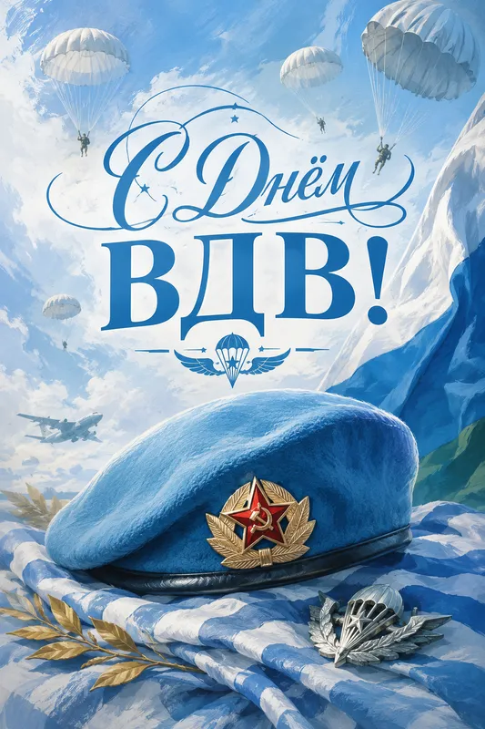 Готовые открытки с Днём ВДВ — открытка 23
