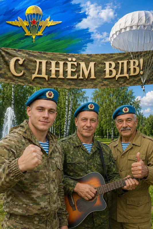 Готовые открытки с Днём ВДВ — открытка 17