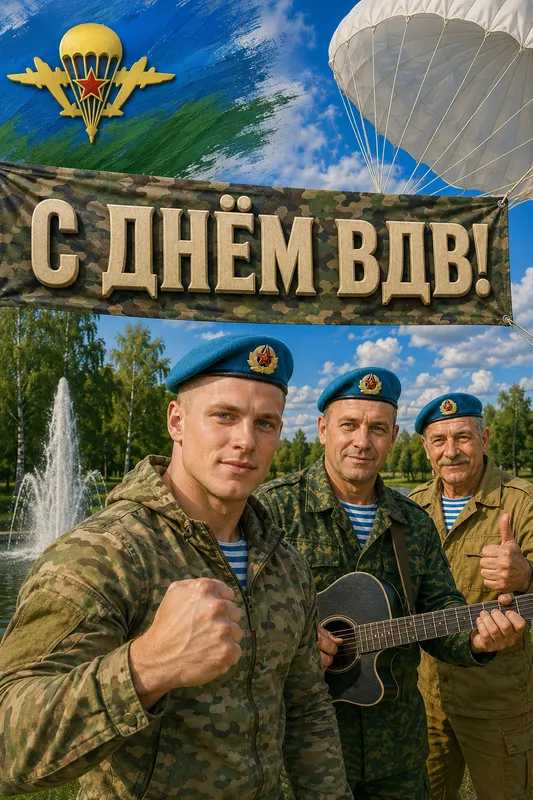 Готовые открытки с Днём ВДВ — открытка 15