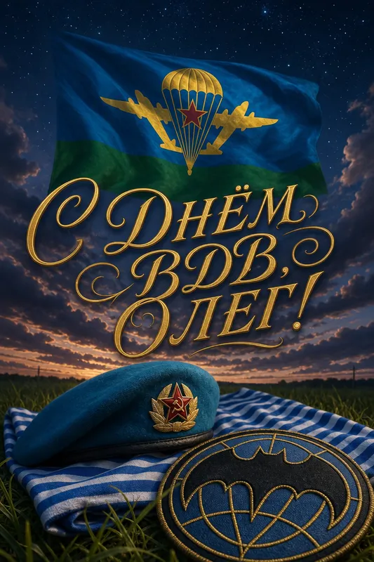 Готовые открытки с Днём ВДВ — открытка 33