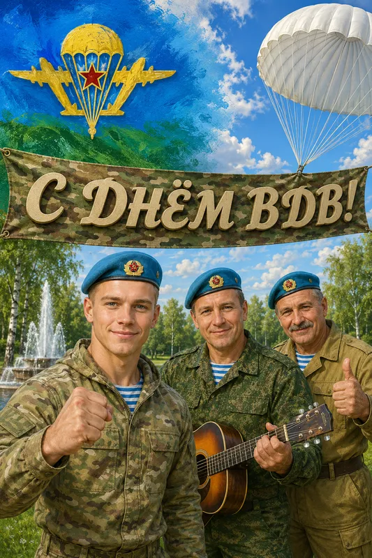 Готовые открытки с Днём ВДВ — открытка 16