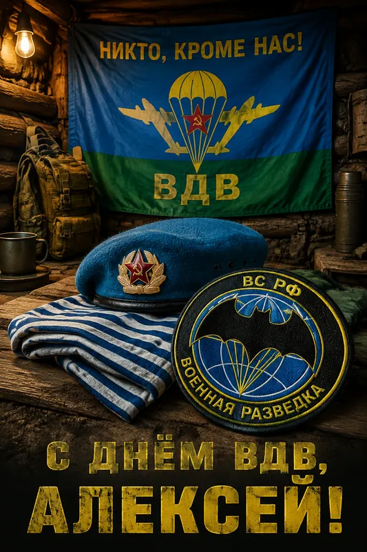 Готовые открытки с Днём ВДВ — открытка 30