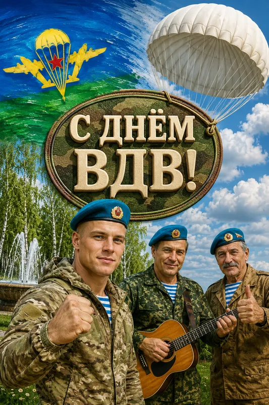 Готовые открытки с Днём ВДВ — открытка 19