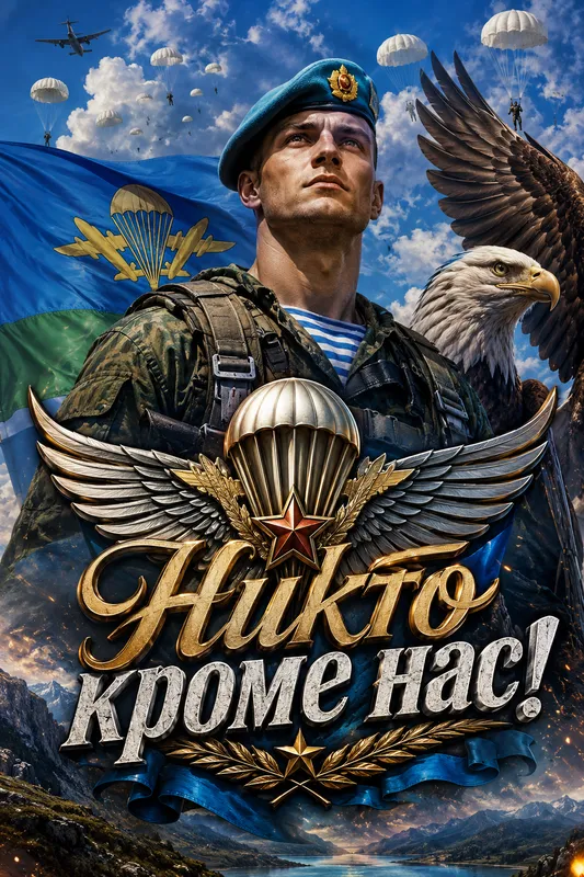 Готовые открытки с Днём ВДВ — открытка 24