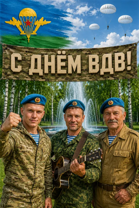 Готовые открытки с Днём ВДВ — открытка 14