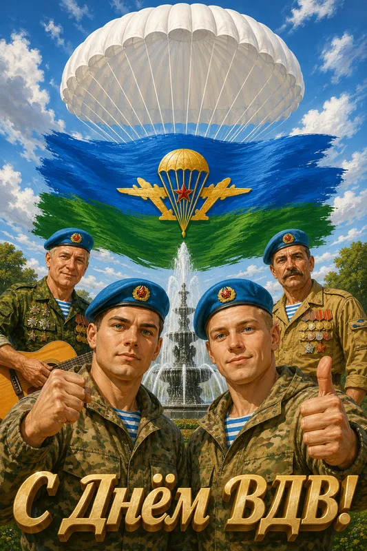Готовые открытки с Днём ВДВ