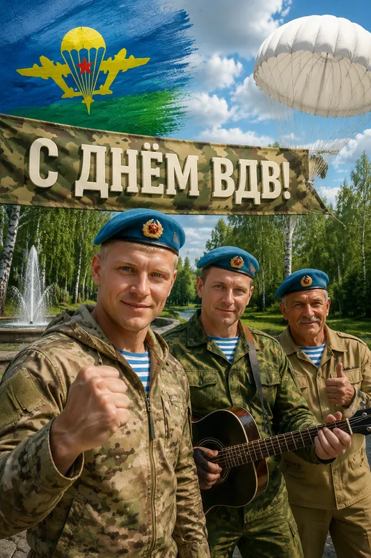 Готовые открытки с Днём ВДВ — открытка 18