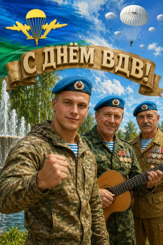 Готовые открытки с Днём ВДВ — открытка 10
