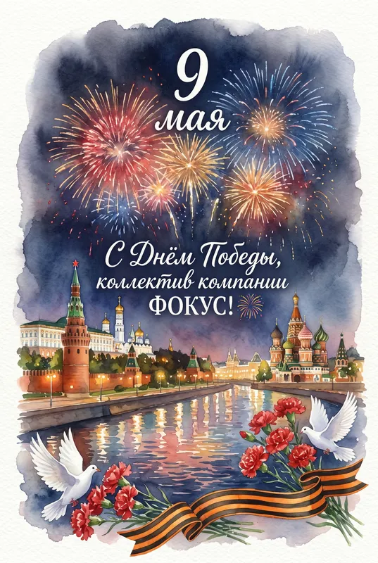 Готовые открытки ко Дню Победы коллеге — открытка 11