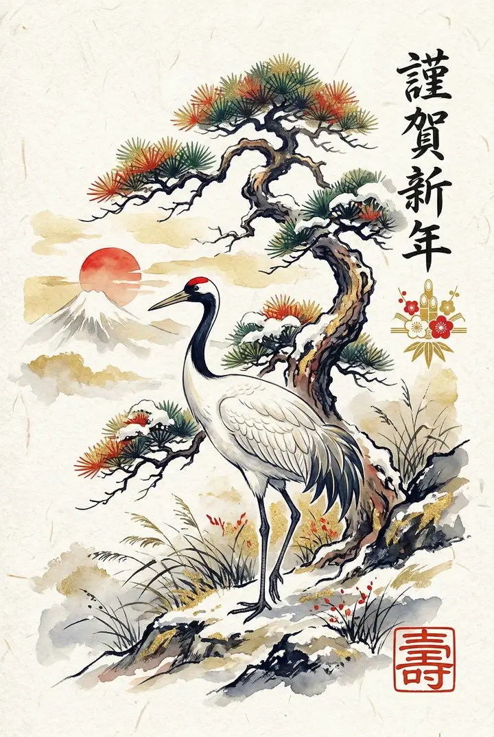 ننگاجو — کارت‌های سال نو ژاپنی