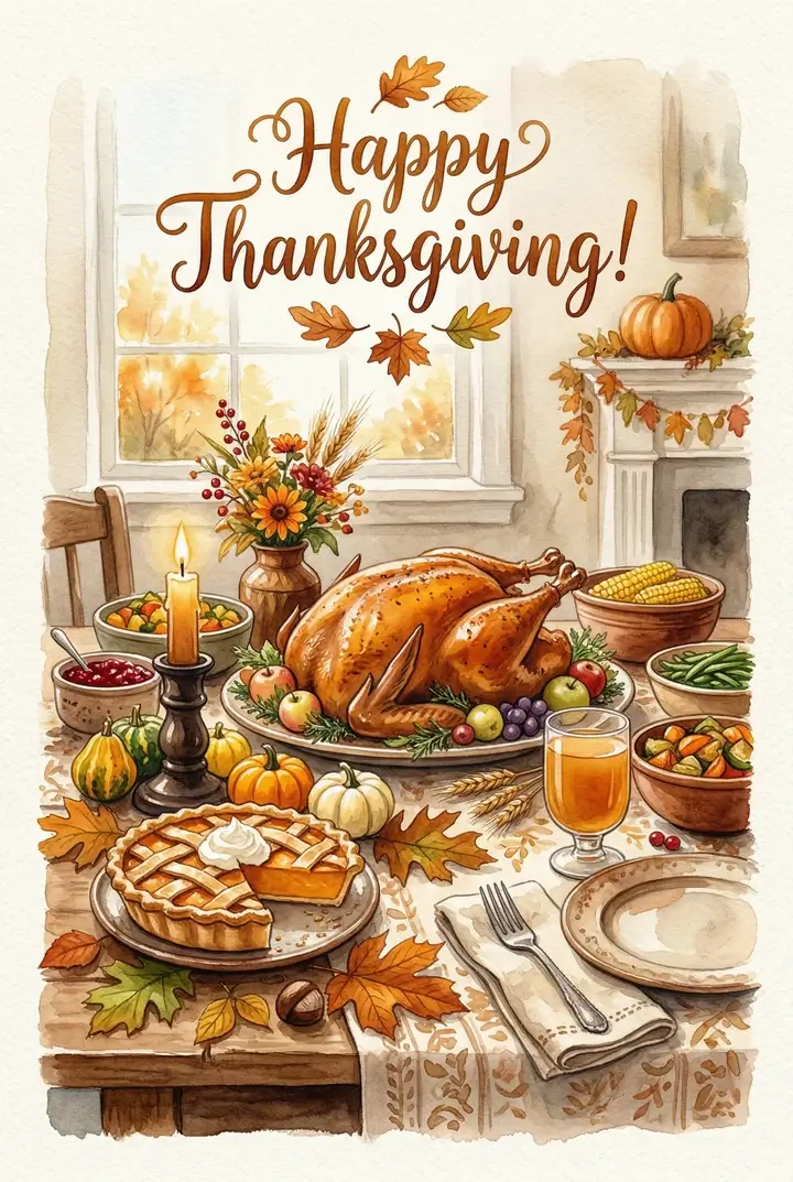 کارت‌های تبریک شکرگزاری