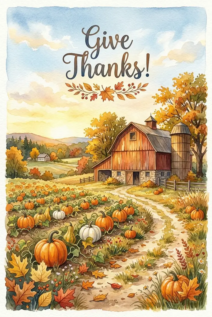 کارت‌های تبریک شکرگزاری