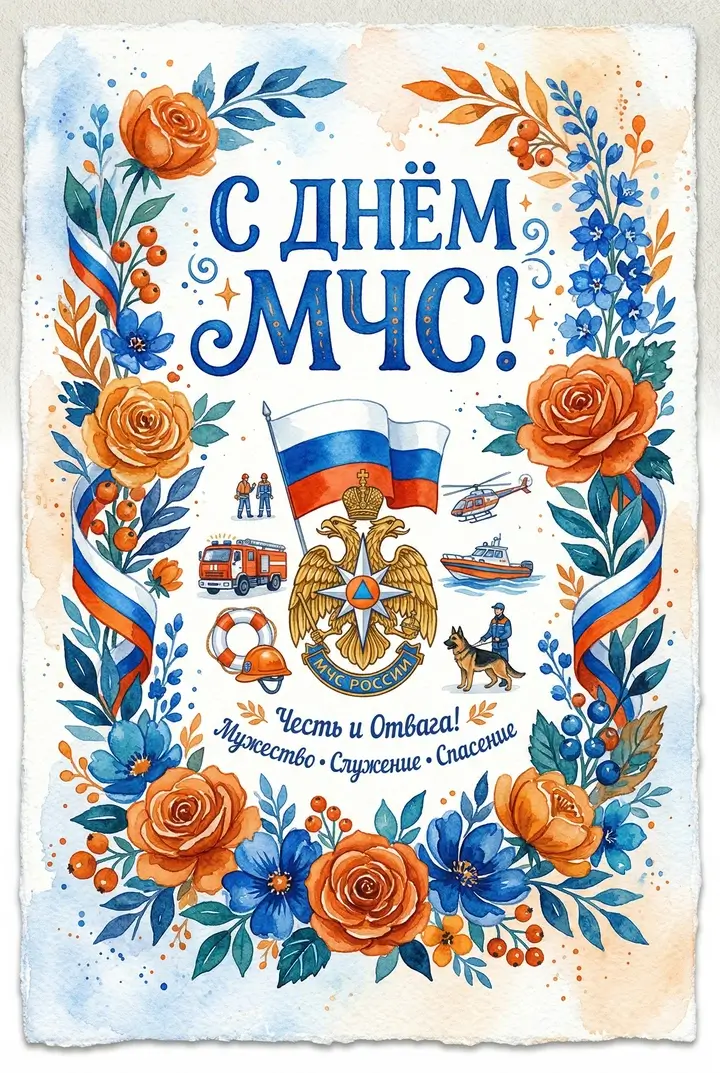 रेस्क्यूअर्स डे ग्रीटिंग कार्ड