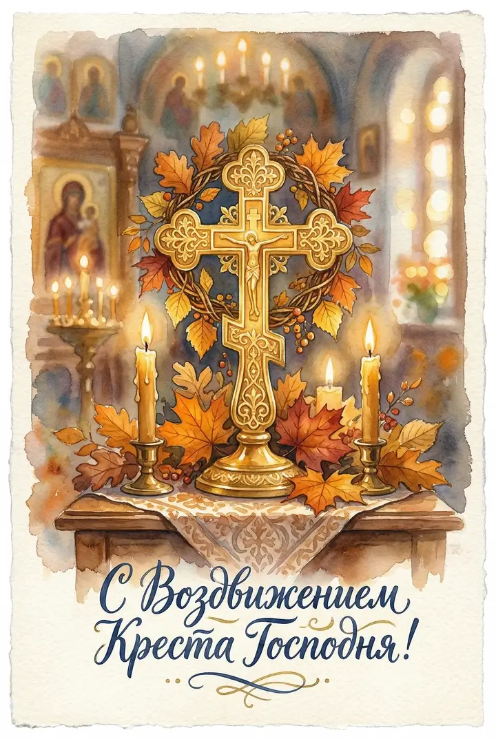 Қасиетті Кресттің көтерілуіне арналған құттықтау ашықхаттары