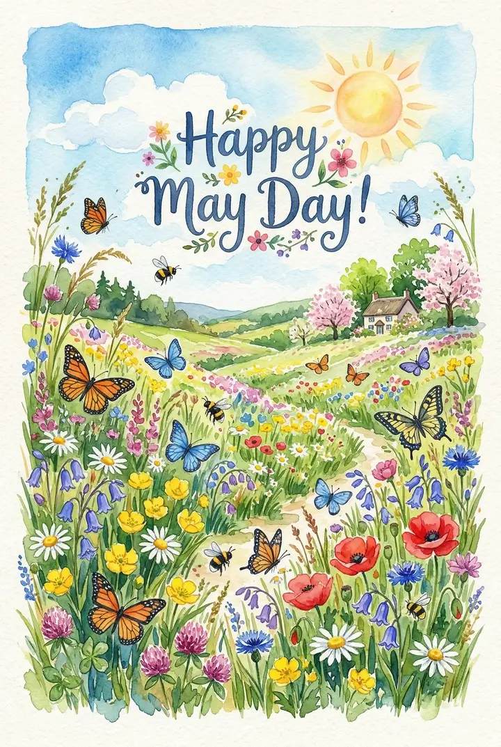 1. mai tervituskaardid