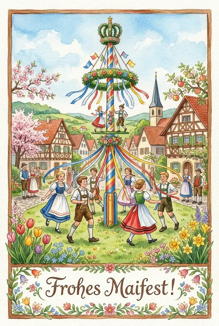 1. mai tervituskaardid