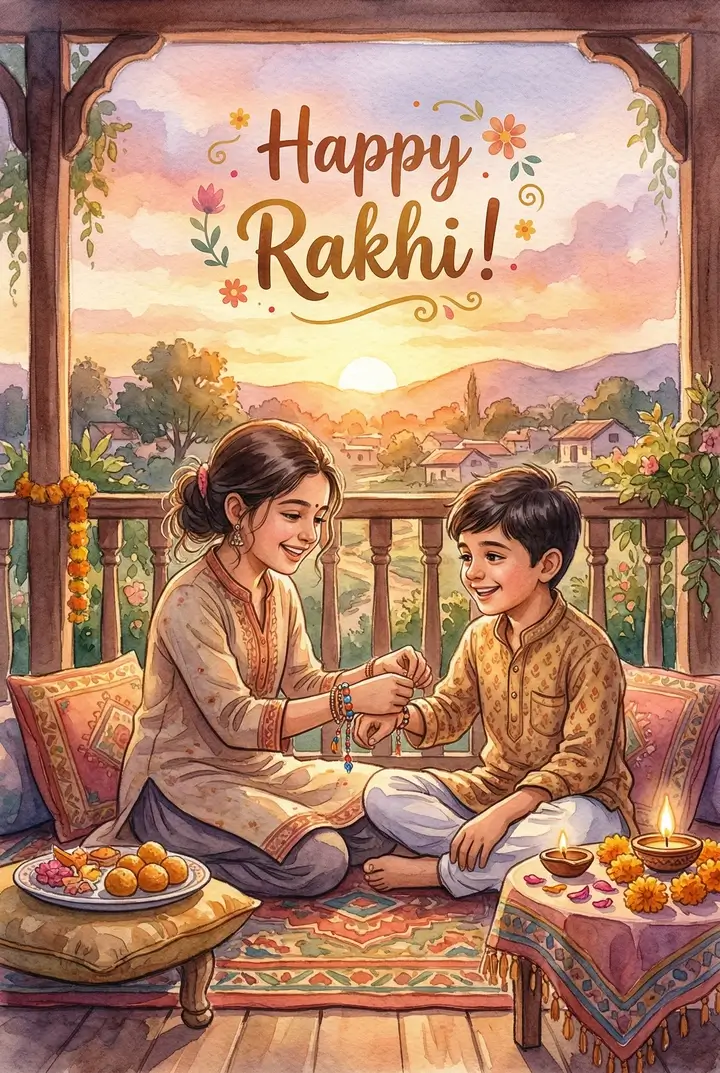 رکشا بندھن گریٹنگ کارڈز