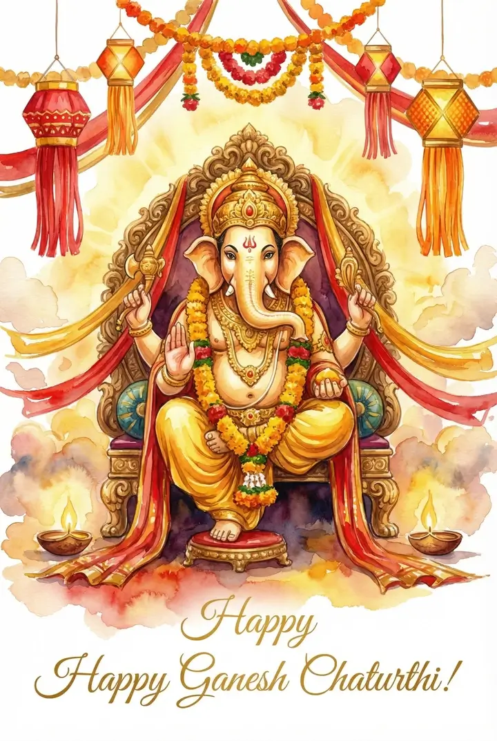 Pohľadnice k sviatku Ganesh Chaturthi