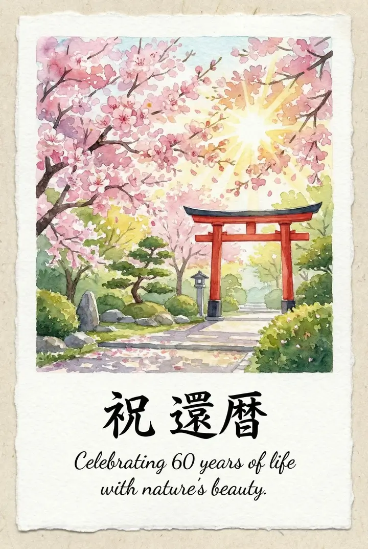 Kanreki-fødselsdagskort