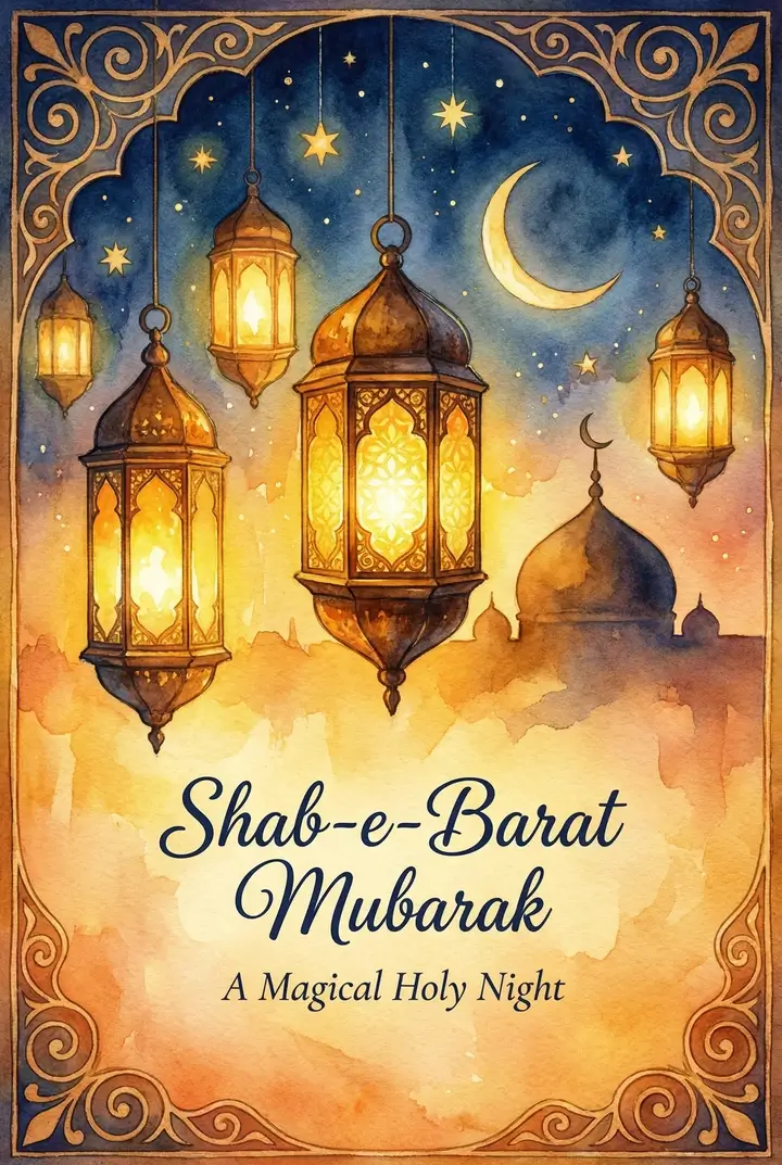 Shab-e-Barat Mubarak Cards