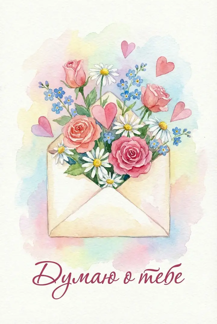 Открытка Скучаю