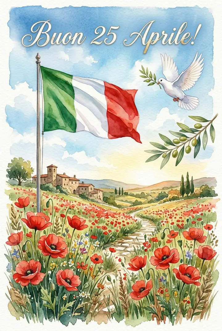 Frigjøringsdagen Italia-kort