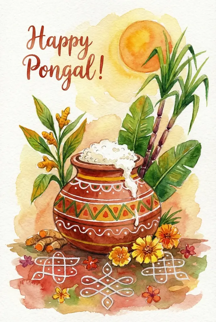 Makar Sankranti & Pongal Greeting Cards