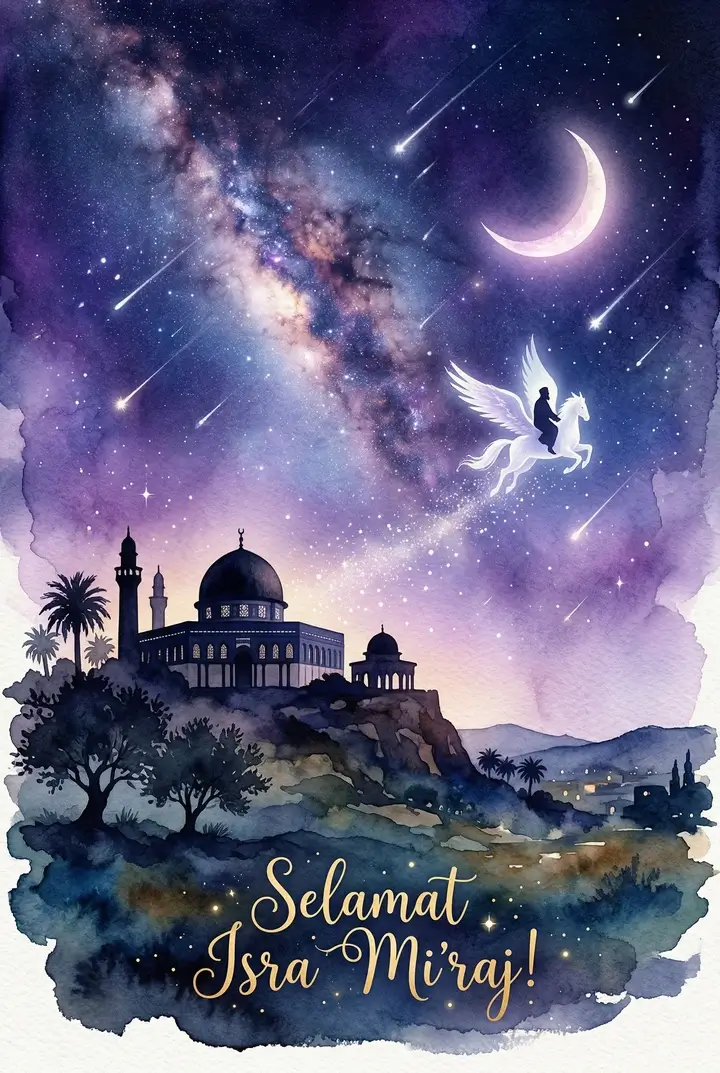 Cartoline Isra Mi'raj