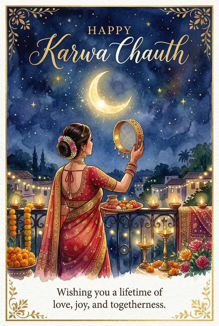 کارت کاروا چات (Karwa Chauth)