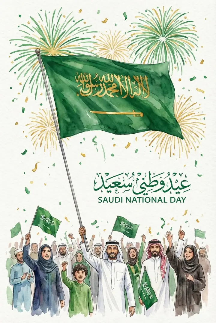 沙烏地國慶日賀卡
