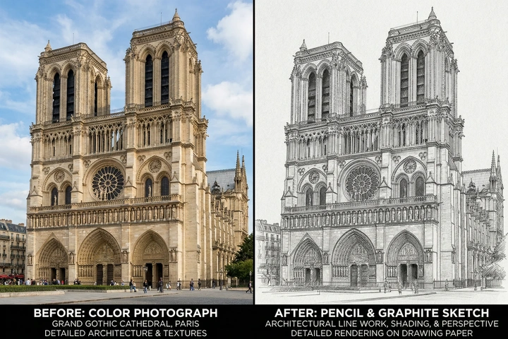 เปลี่ยนภาพเป็นภาพสเก็ตช์