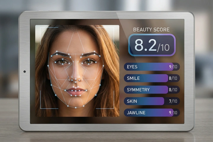 AI patrauklumo testas