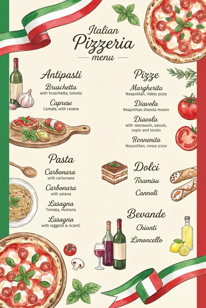 AI Menu Design Generator