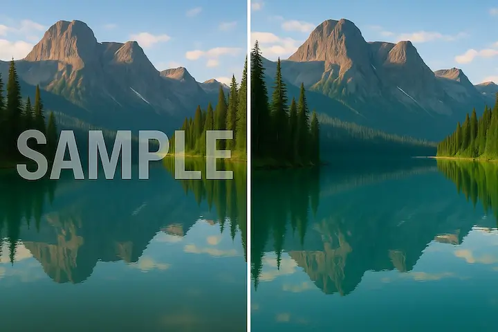 Удалить водяной знак с фото