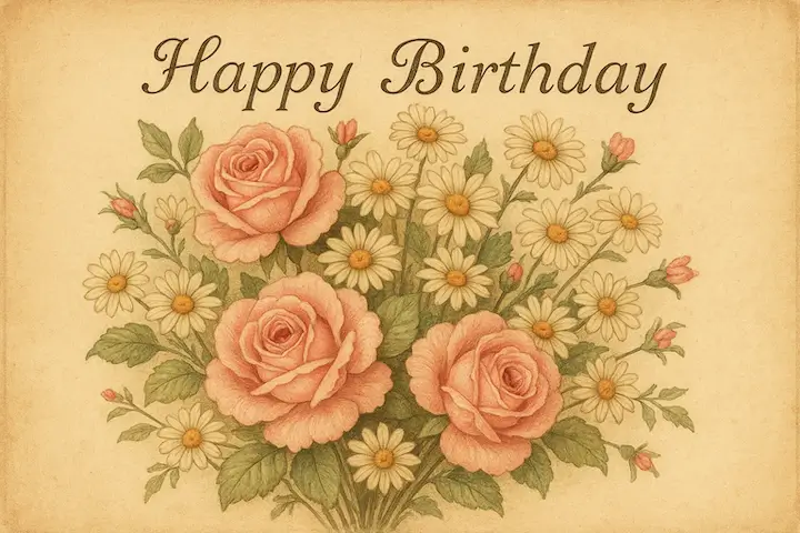 Создать открытку на день рождения с Нейросетью