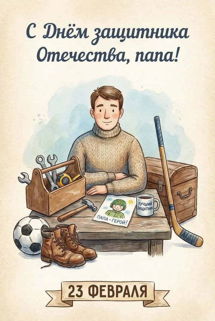 Генератор открыток на 23 февраля